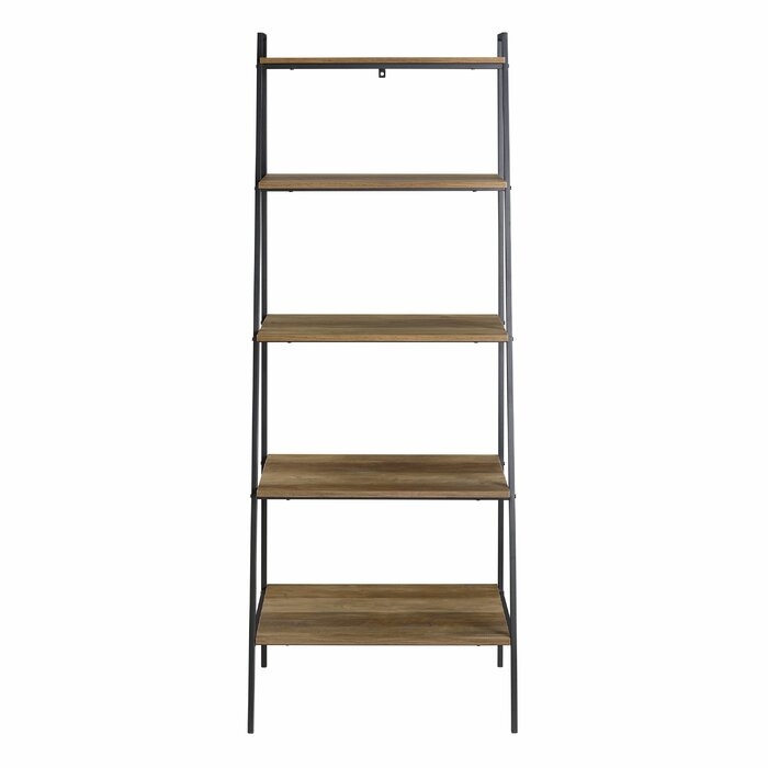 Diego 72" H x 28" W Metal Ladder Bookcase - Image 0