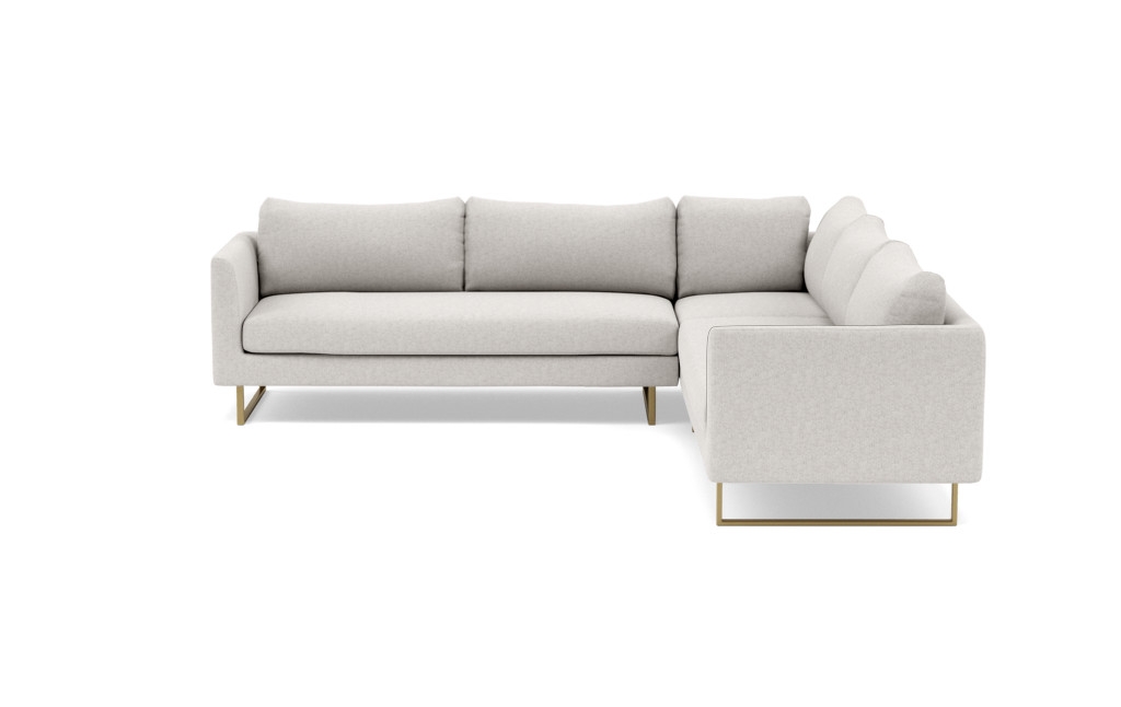 OWENS Corner Sectional Sofa//Matte Brass Square Outline//kid and pet friendly - Image 3
