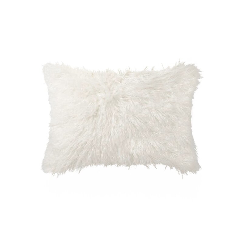 Gaetane Faux Fur Lumbar Pillow - Image 0