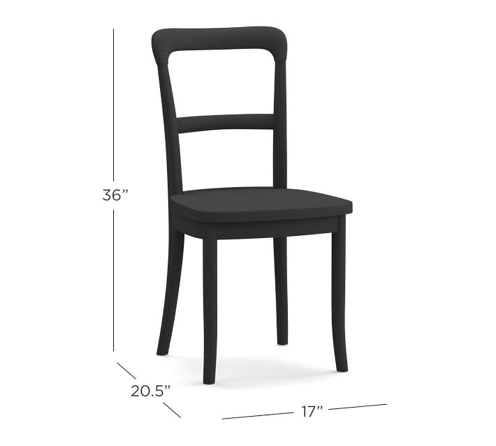 Cline Dining Chair, Charcoal - Image 4