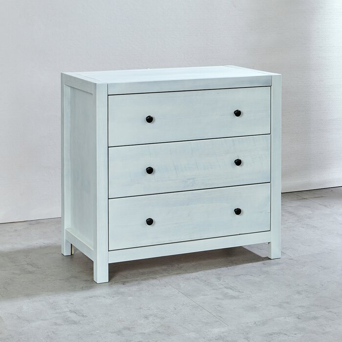 White Washed Amesfield 3 Drawer Dresser - Image 0