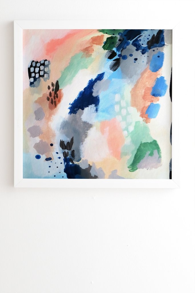 SEASONS ABSTRACT White Framed Wall Art By Laura Fedorowicz, 20 - Image 0
