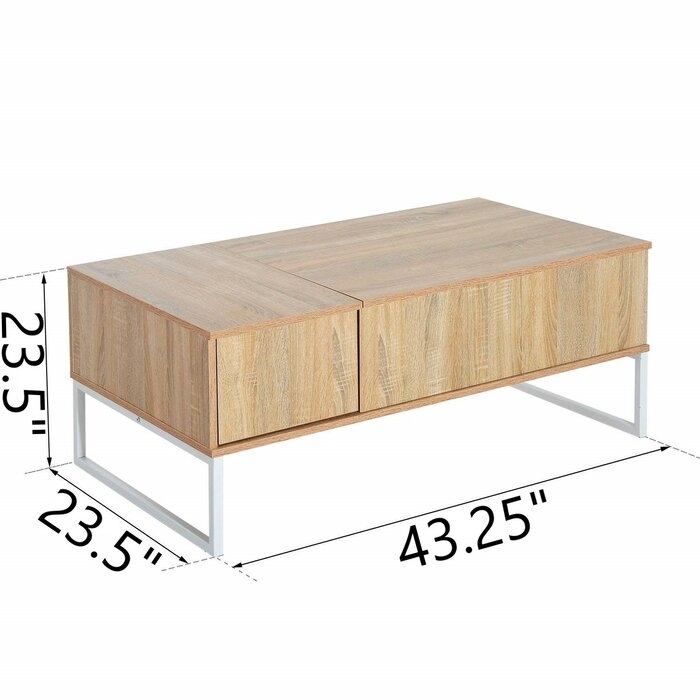 Cavanaugh Lift Top Coffee Table with Tray Top - Image 1