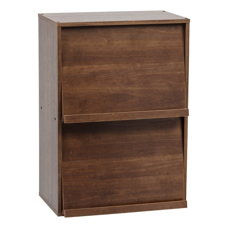 Collan 2-Tier Wood Standard Bookcase - Image 1