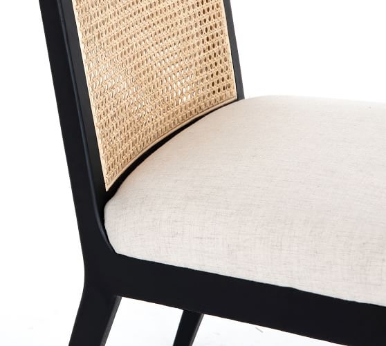 Lisbon Cane Dining Chair, Brushed Ebony - Image 4