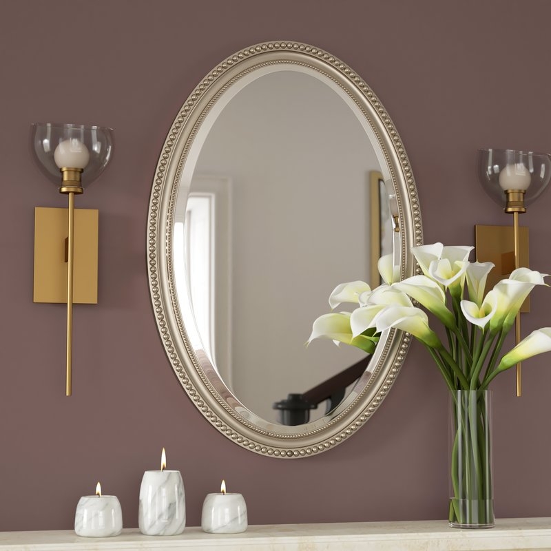 Oval Metallic Accent Mirror - Image 2