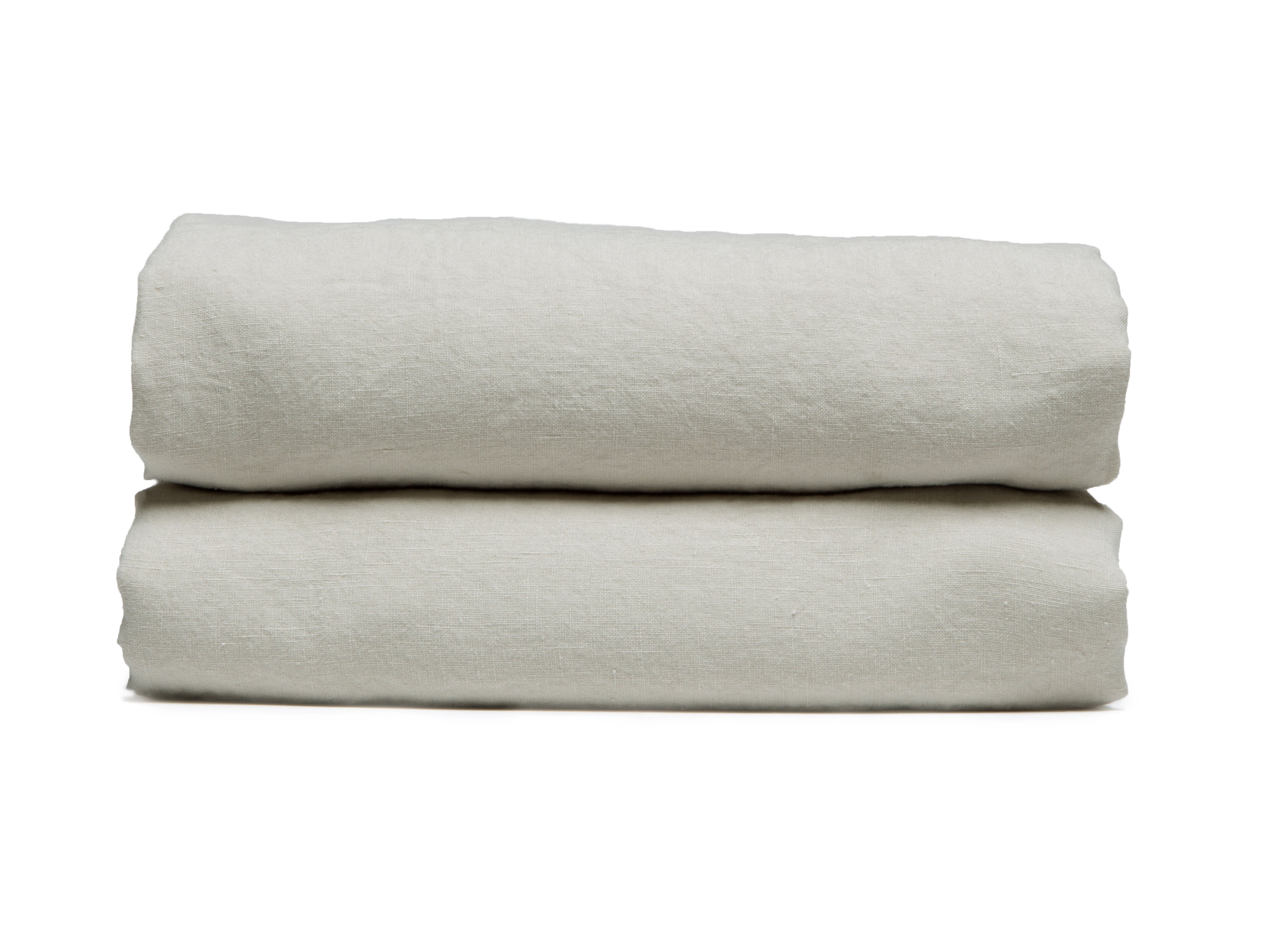 Full Linen Fitted Sheet in Bone | Parachute - Image 0