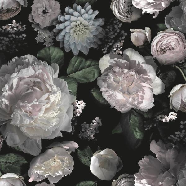 Moody Floral Self-Adhesive Removable Wallpaper - Image 0