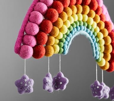 Felted Rainbow Hanging Mobile - Image 2