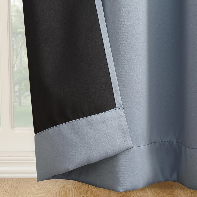 Oslo Solid Max Blackout Thermal Rod Pocket Curtain Panels (Set of 2) - Image 1
