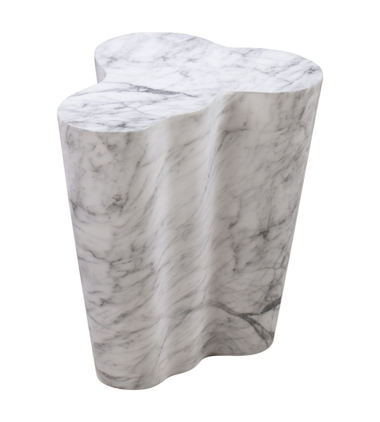 Slab Marble Tall Side Table - Image 0