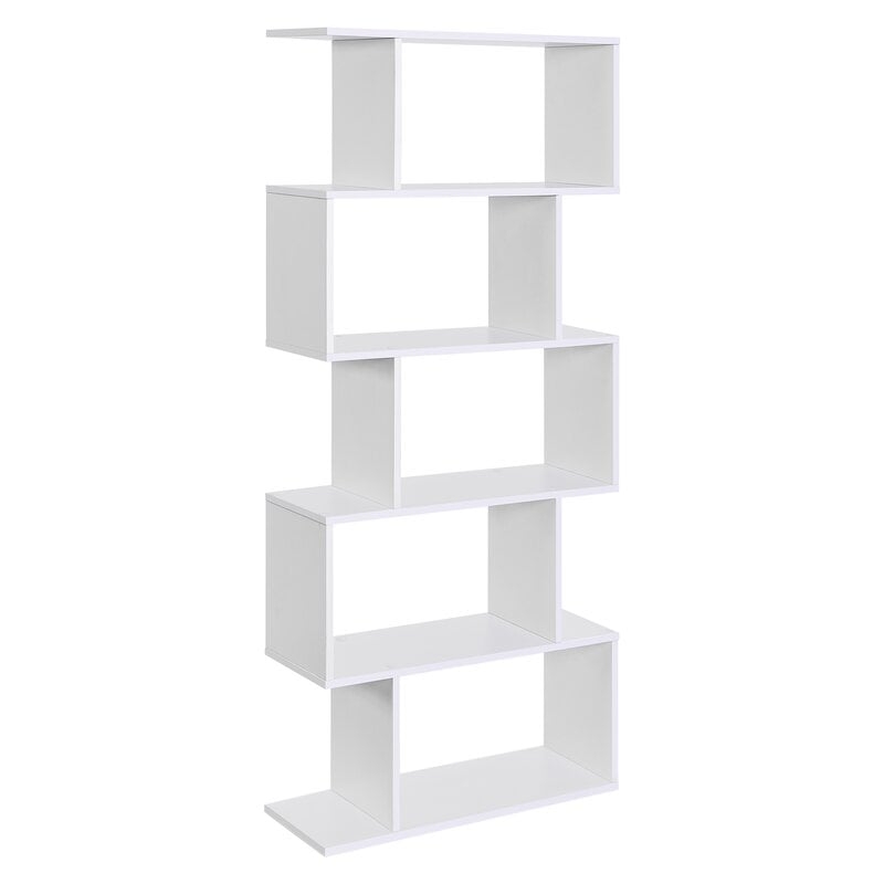 Clarklake 62.6'' H x 27.5'' W Geometric Bookcase - Image 0