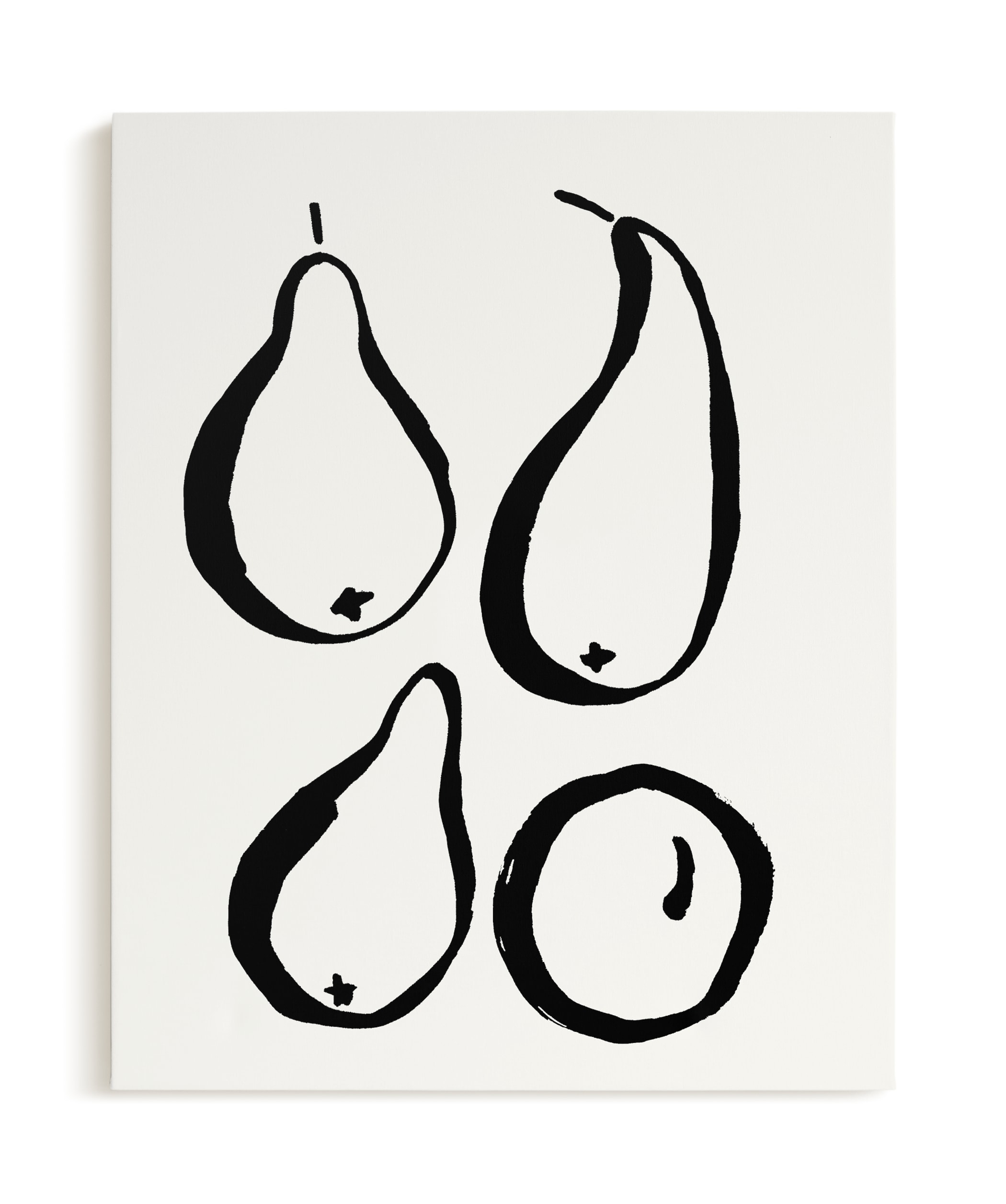 Still-life with four pears - 24x30 - Canvas - Image 0
