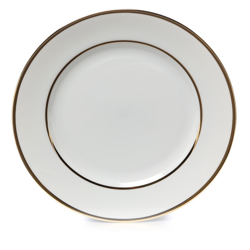 Gold Double Line 7.5" Appetizer Plate (Set of 6) - Image 0