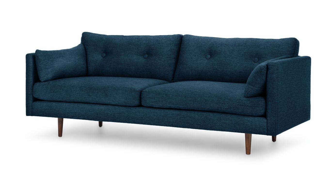 Anton 82" Sofa - Twilight Blue - Image 4