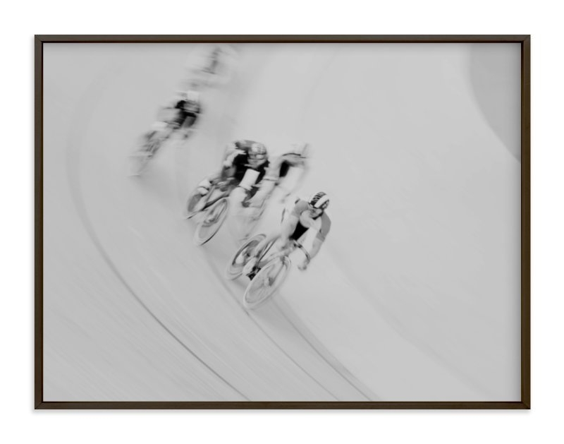 Velodrome, 40" x 30"-Matte Black - Chic metal frame - Image 0