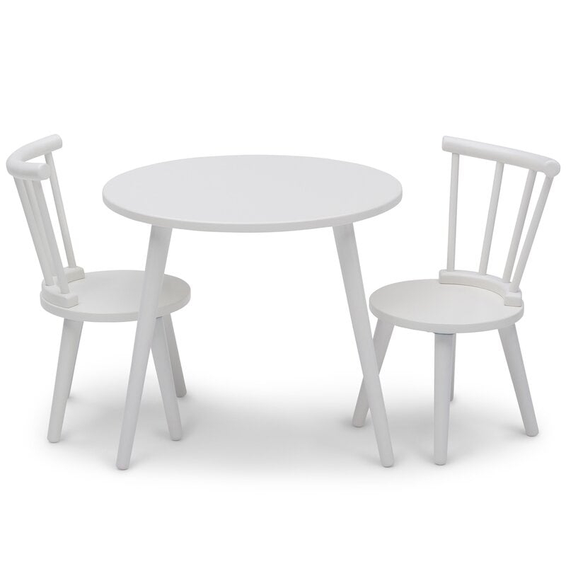 Kids Solid Wood Round Play Table and Chair Set - Image 0