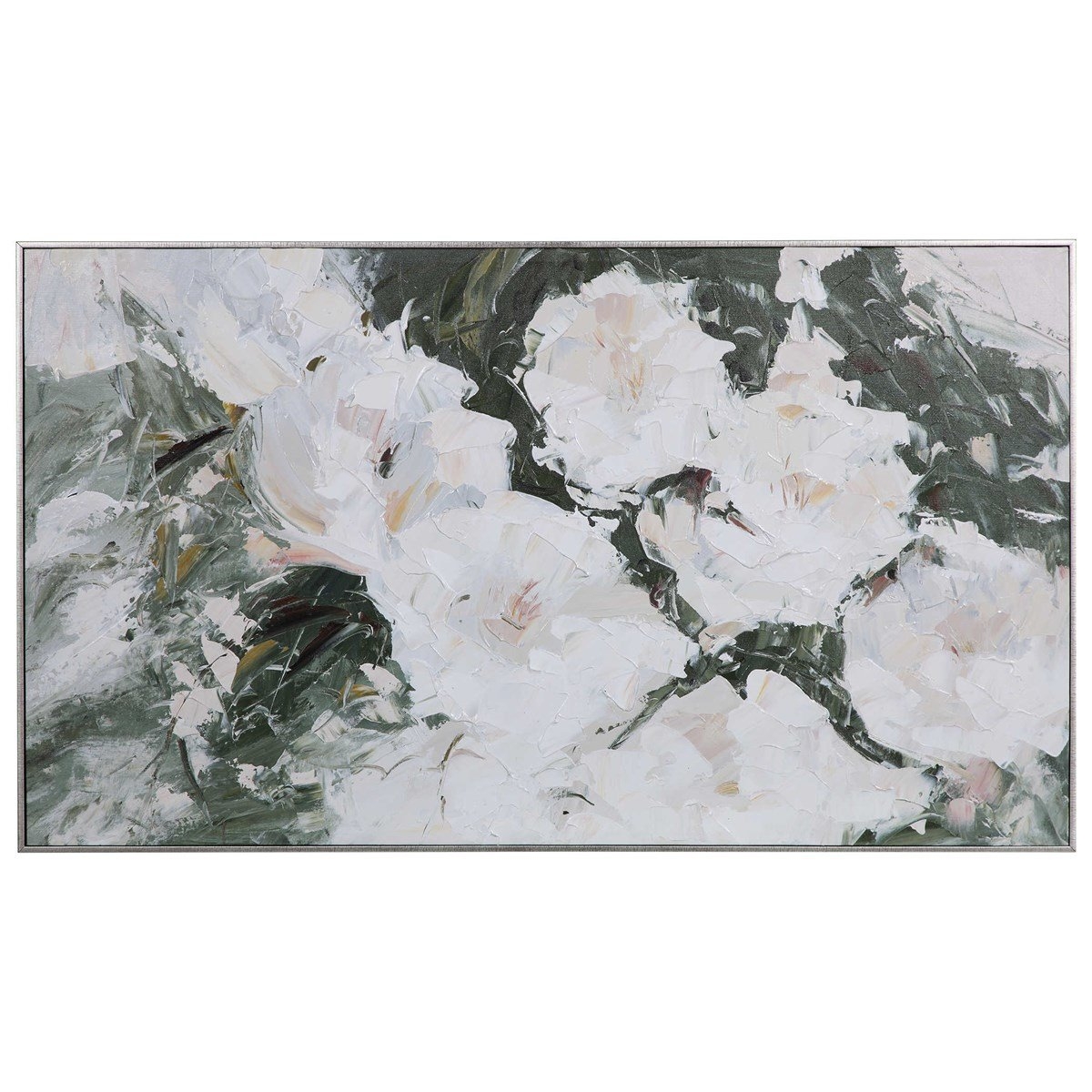 Sweetbay Magnolias Hand Painted Canvas, 57" x 33" - Image 0