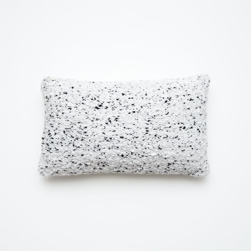 20"x12" Lyon Boucle White Pillow - Image 0