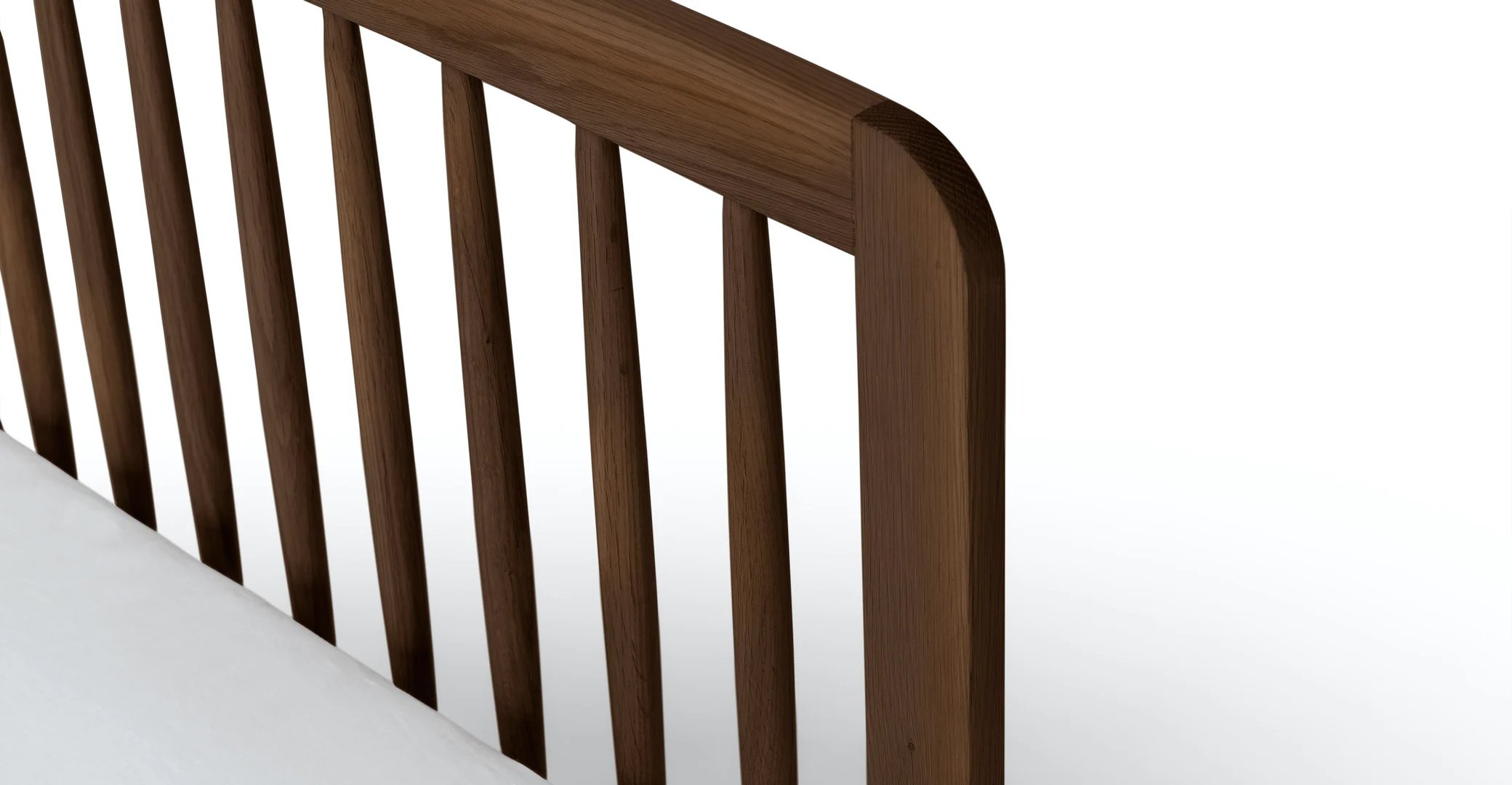 Culla Spindle Walnut King Bed - Image 4