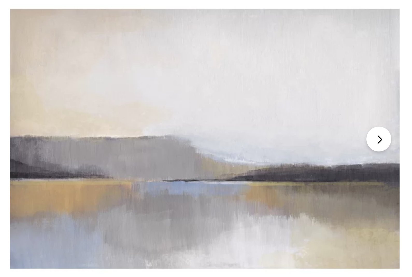 'Gray Dunes V' Acrylic Painting Print on Canvas - Image 0