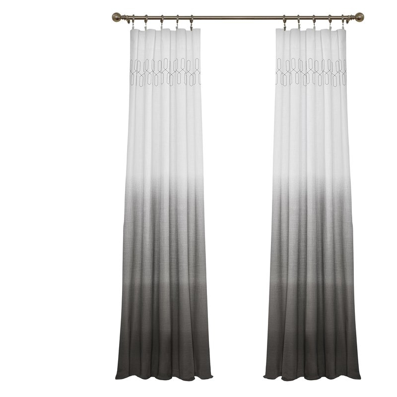 Arashi Solid Sheer Rod Pocket Single Curtain Panel - Image 0