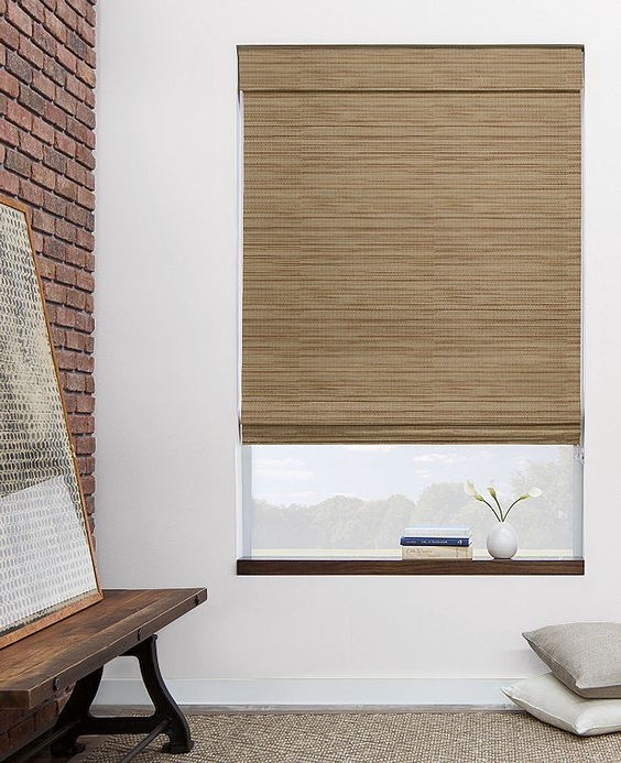 [CUSTOM] Woven Shade - Grassweave, Linen - 46.5"W x 76"H - Inside Mount - Continuous Cord, Right - No Lining - Image 0