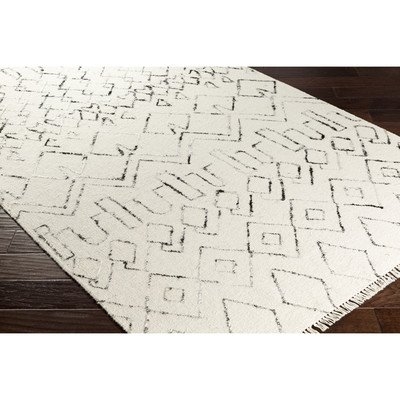 Boling Hand-Woven Neutral/Black Area Rug - Image 0