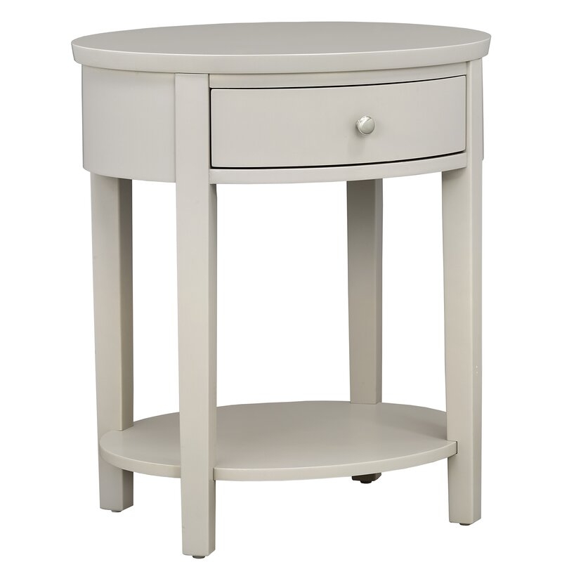 Canterbury End Table with Storage -  Silver Birch - Image 0