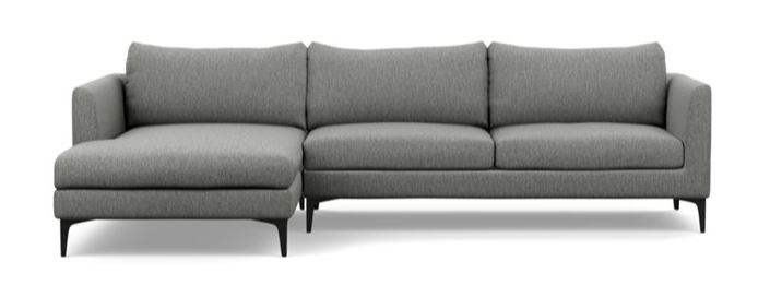 OWENS Sectional Sofa with Left Chaise - 106W with black legs - Image 0