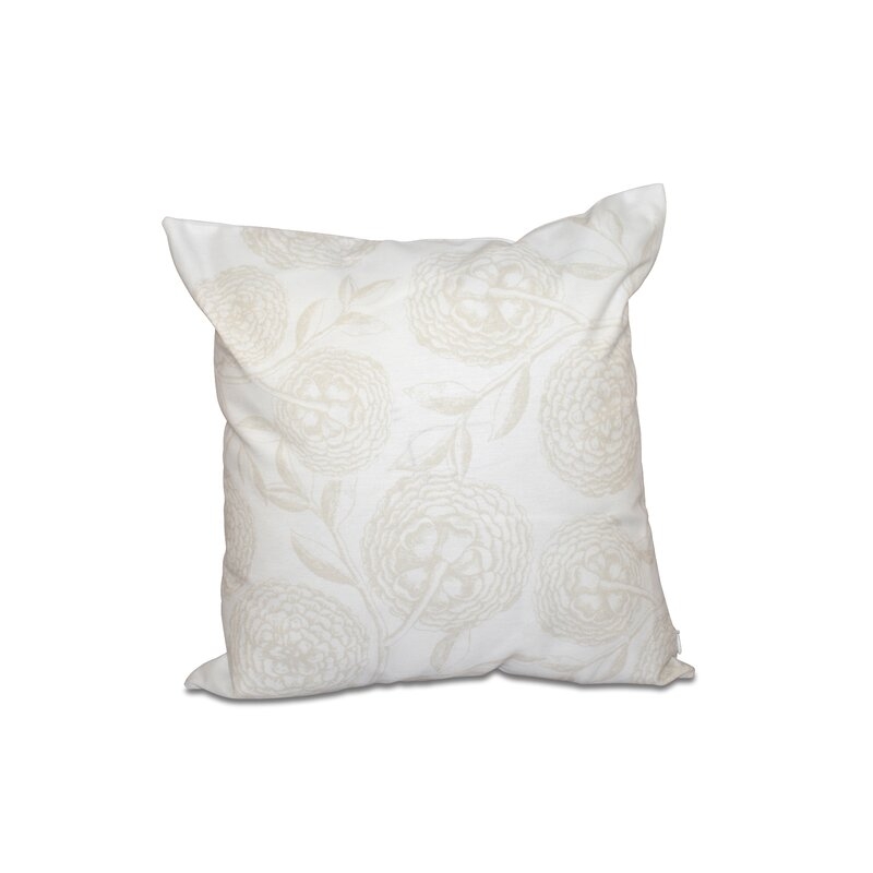 Esther Indoor / Outdoor Floral Throw Pillow - Image 0