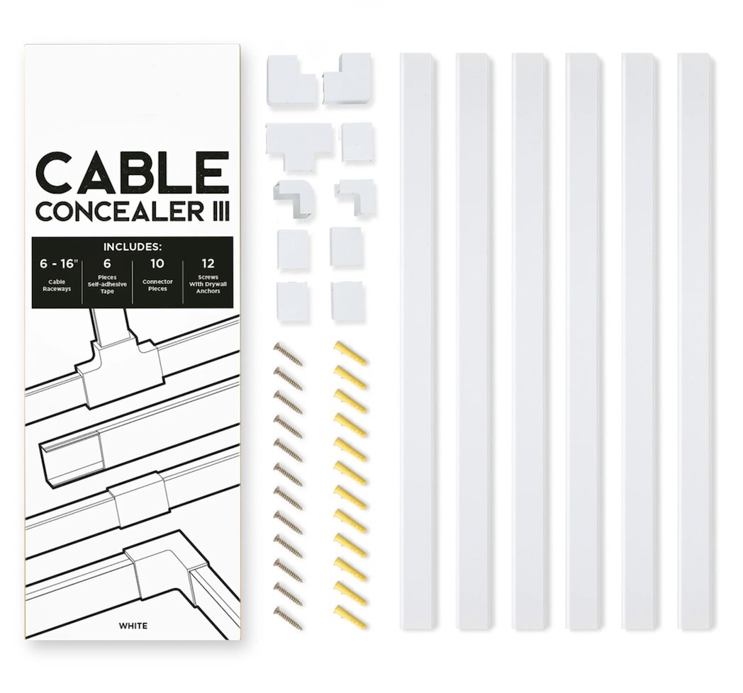 Cable Concealer III On-Wall Cord Cover Raceway Kit  Cable Concealer III On-Wall Cord Cover Raceway Kit  Cable Concealer III On-Wall Cord Cover Raceway Kit  Cable Concealer III On-Wall Cord Cover Raceway Kit  Cable Concealer III On-Wall Cord Cover Raceway - Image 0