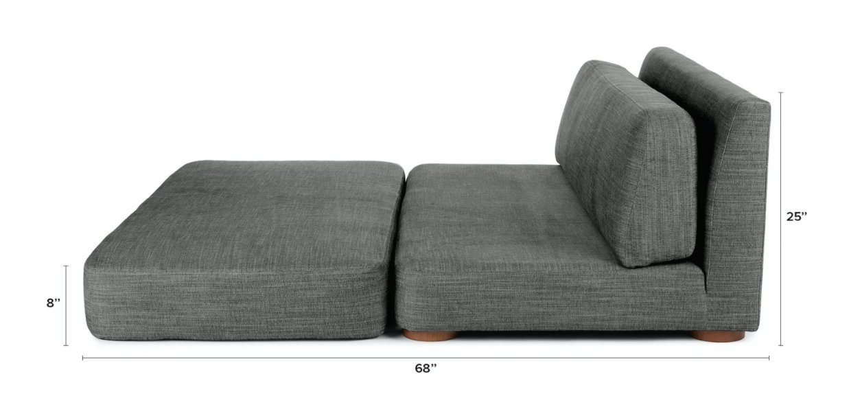 Simplis Gale Gray Sofa - Image 2