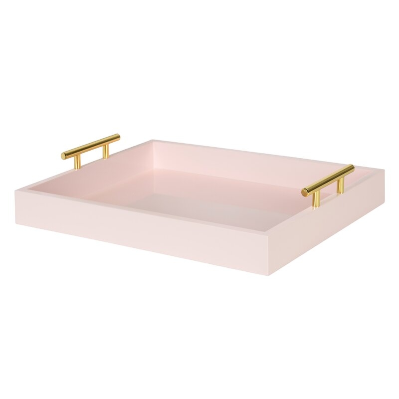 Aheli Hepner Tray / Pink / Gold - Image 1