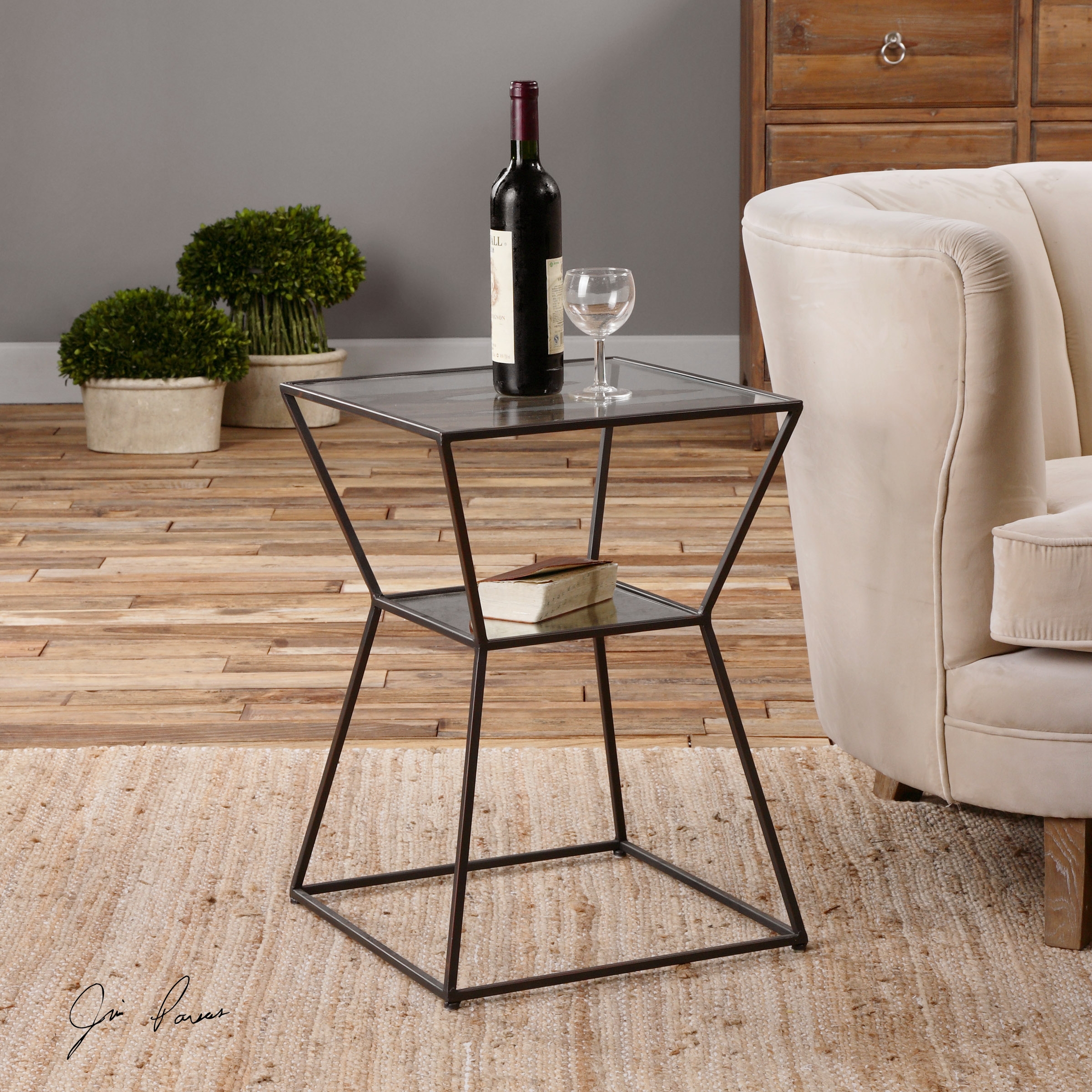 Auryon Iron Accent Table - Image 1