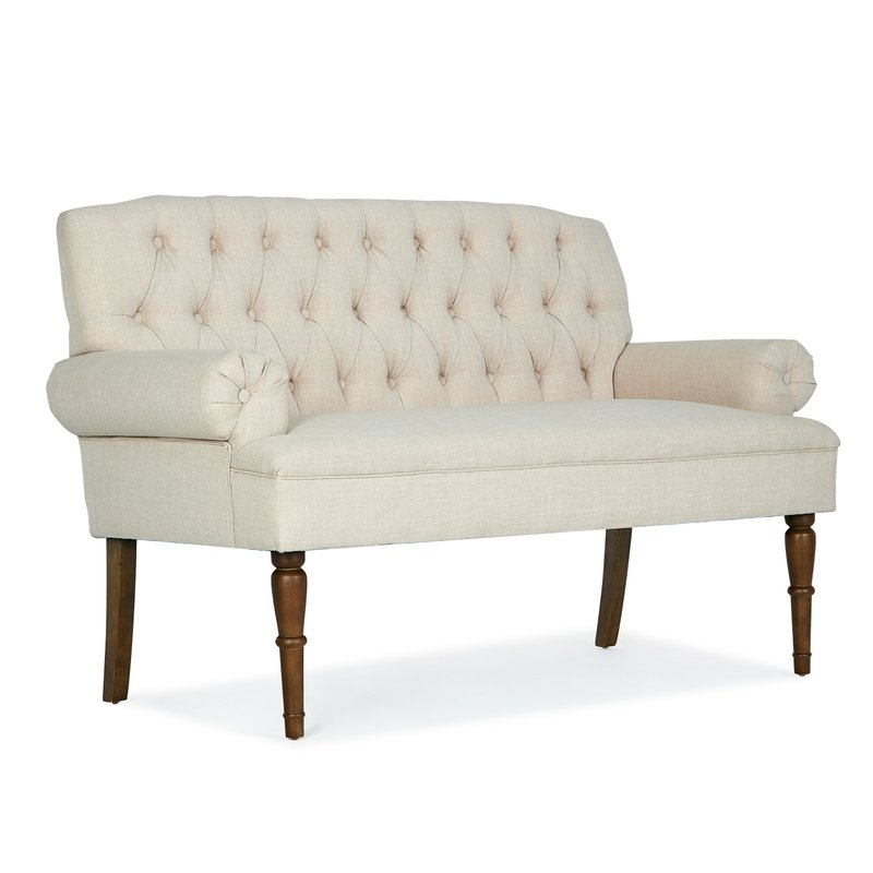 Kelling Button Tufted Settee Upholstered Bench - Image 0
