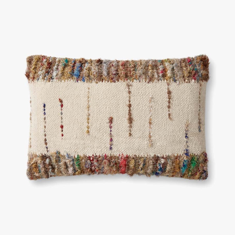 Loloi Pillows Ivory / Multi 16" x 26" Cover w/Poly - Image 0