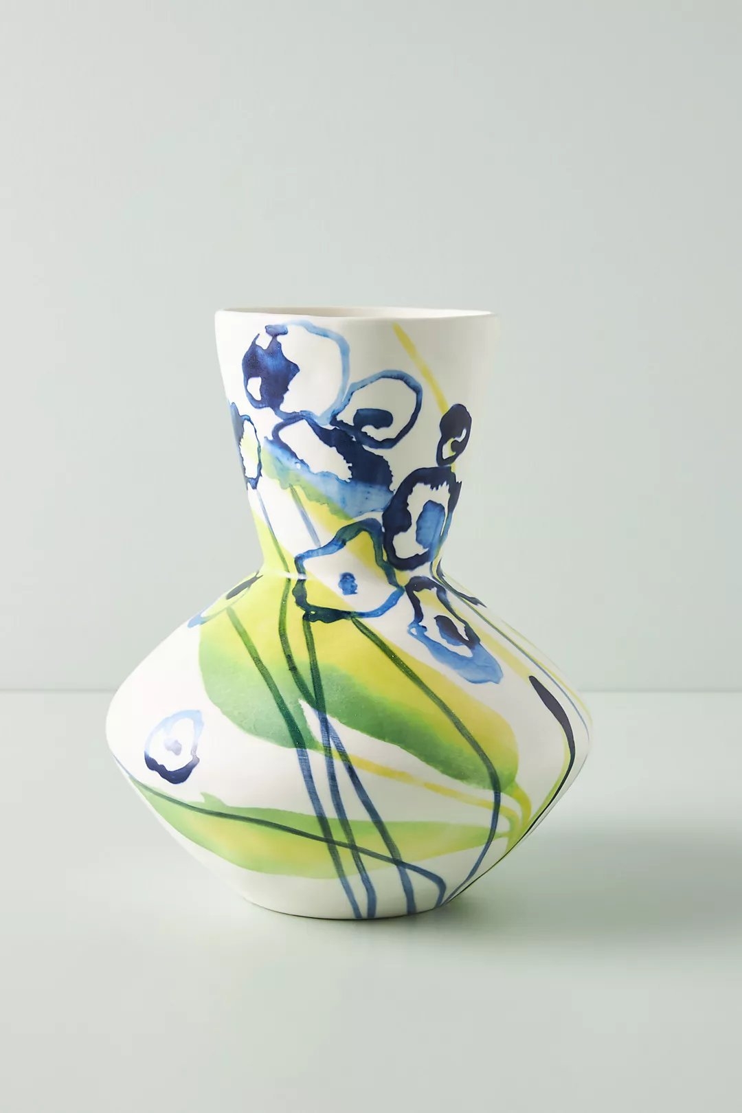 Leighton Vase By Anthropologie in Green Size L - Image 0