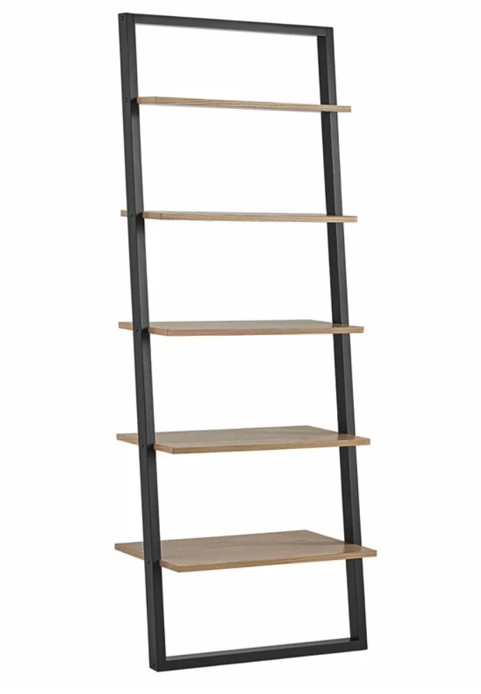 Santino 73.56'' H x 28'' W Ladder Bookcase - Image 1