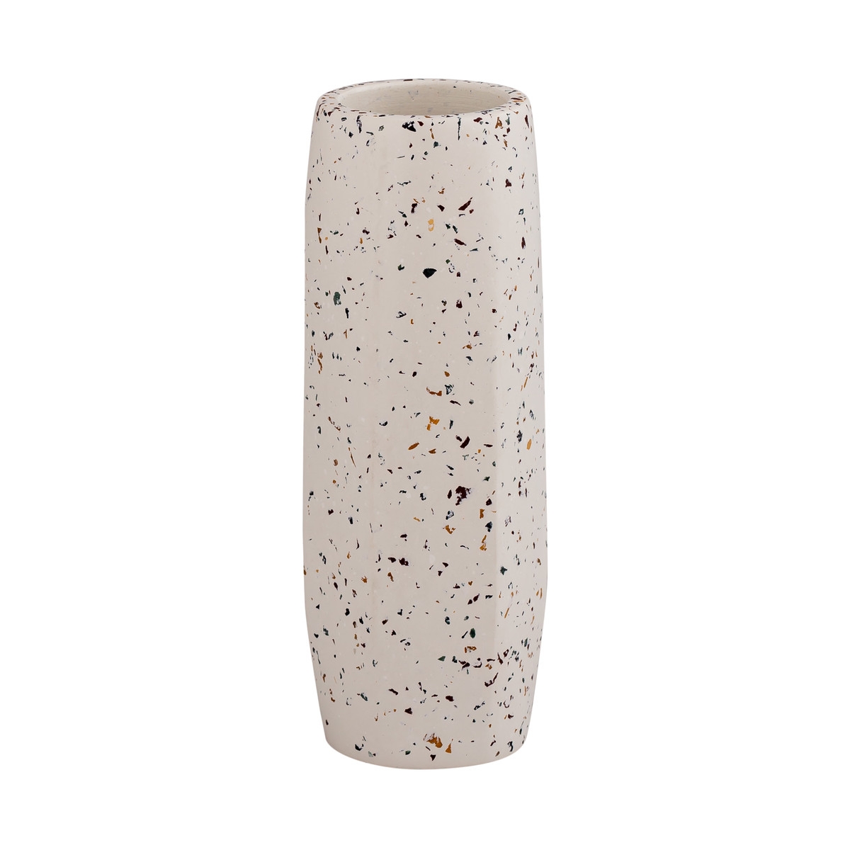 Terrazzo White Vase - Medium Skinny - Image 0