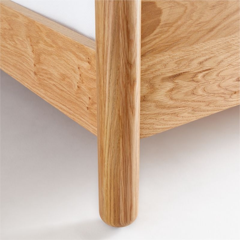 Solano Queen Wood Bed with Headboard Cushion - Image 4