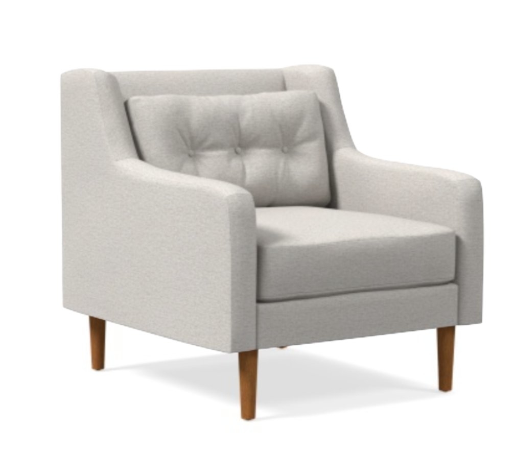 Crosby Arm Chair, Twill, Wheat - Image 3