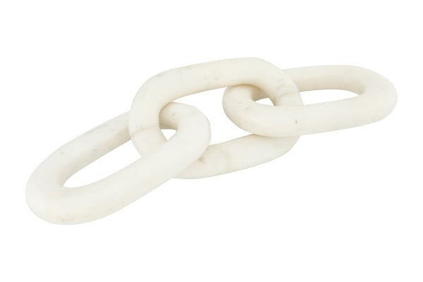 Marble Chain Figure, White - Image 1