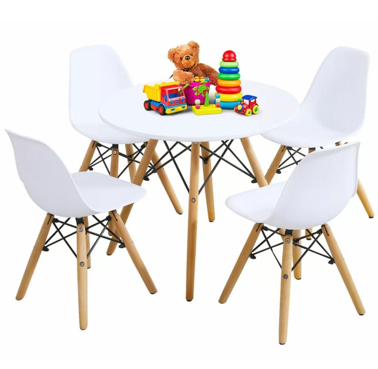 Ewert Kids 5 Piece Writing Table and Chair Set - Image 2
