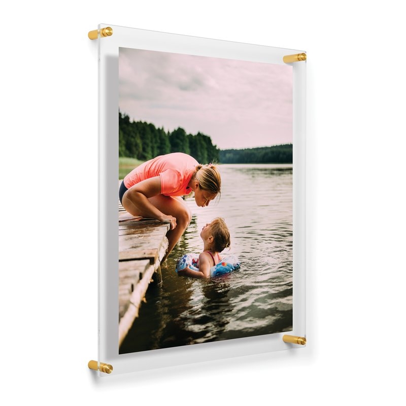 Double Panel Gold Picture Frame - 16" x 20" - Image 1