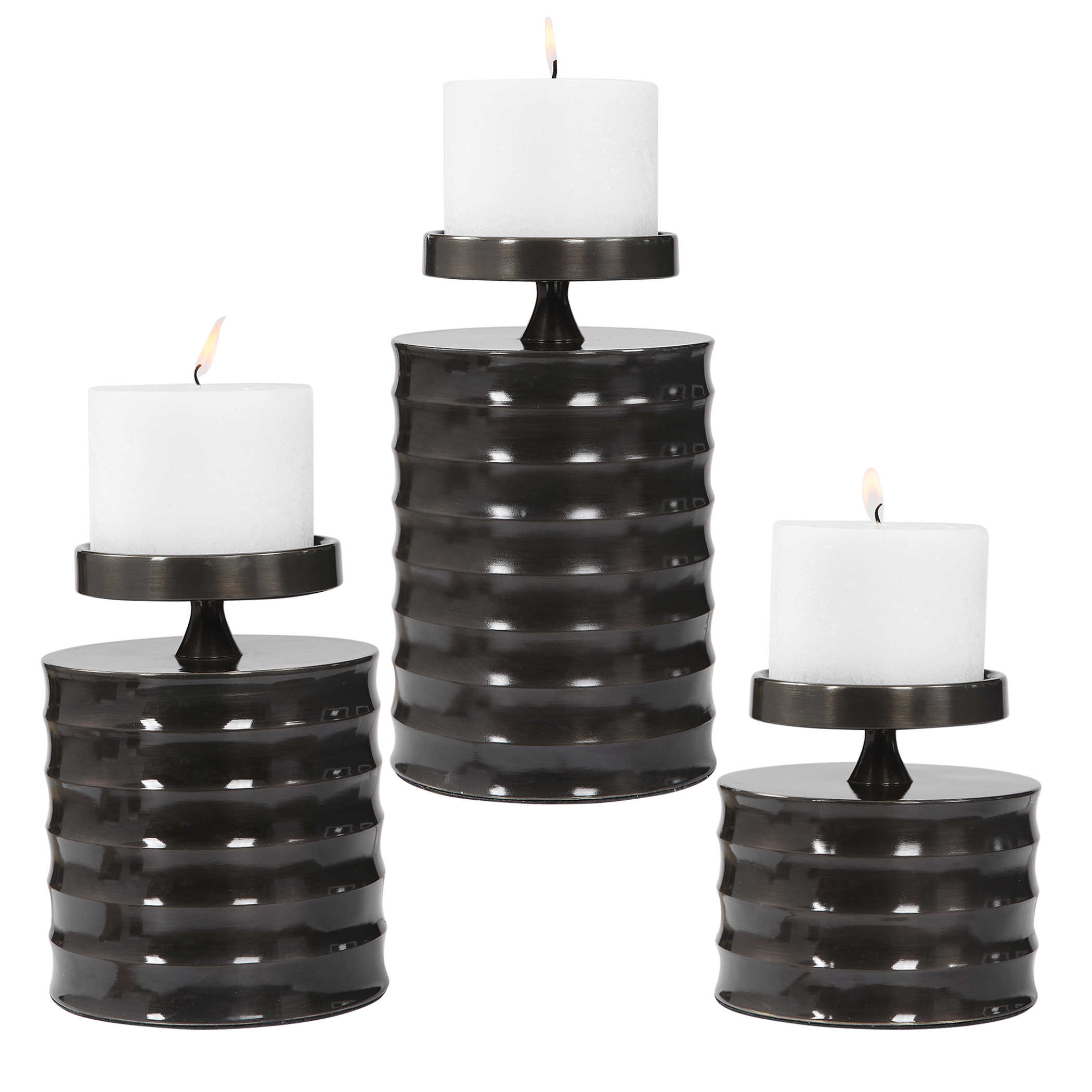 PERNILLE CANDLEHOLDERS, S/3 - Image 0