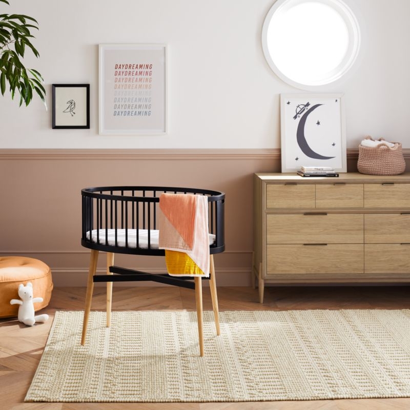 Peach Velvet Flat Pouf - Image 4