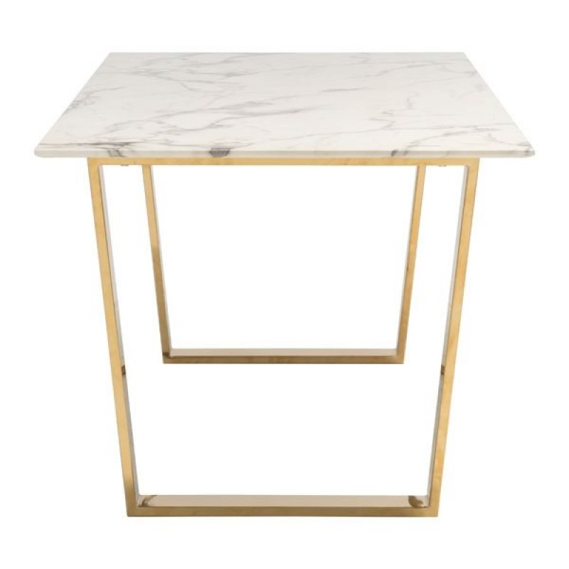 Atlas Dining Table Stone & Gold - Image 1
