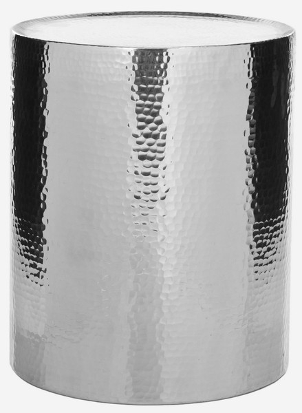 Polonium Occasional Hammered Table - Silver - Arlo Home - Image 0