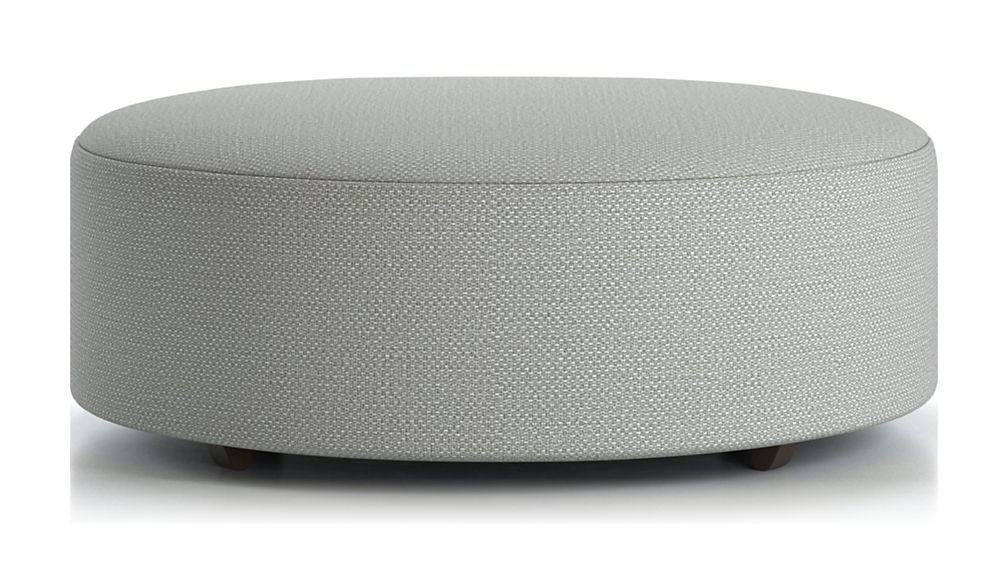Syd 44" Round Cocktail Ottoman // Macey Ash - Image 1